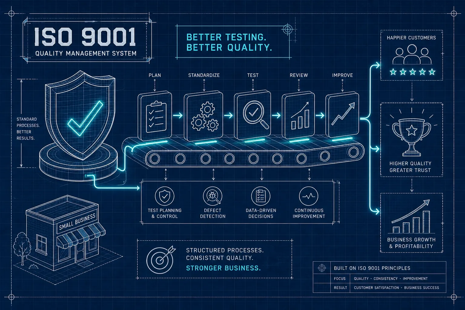 How ISO 9001 Improves Quality Testing in Small Businesses